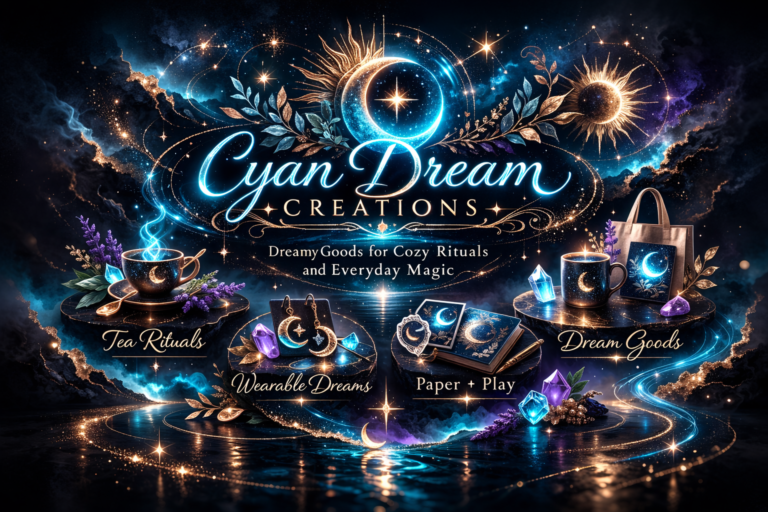 Cyan Dream Creations — Dreamy Goods for Cozy Rituals and Everyday Magic
